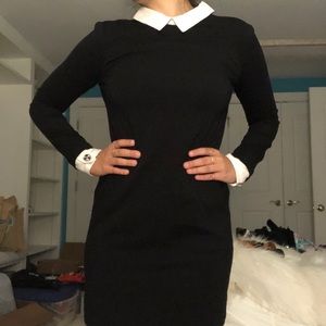 Collared, long sleeve dress
